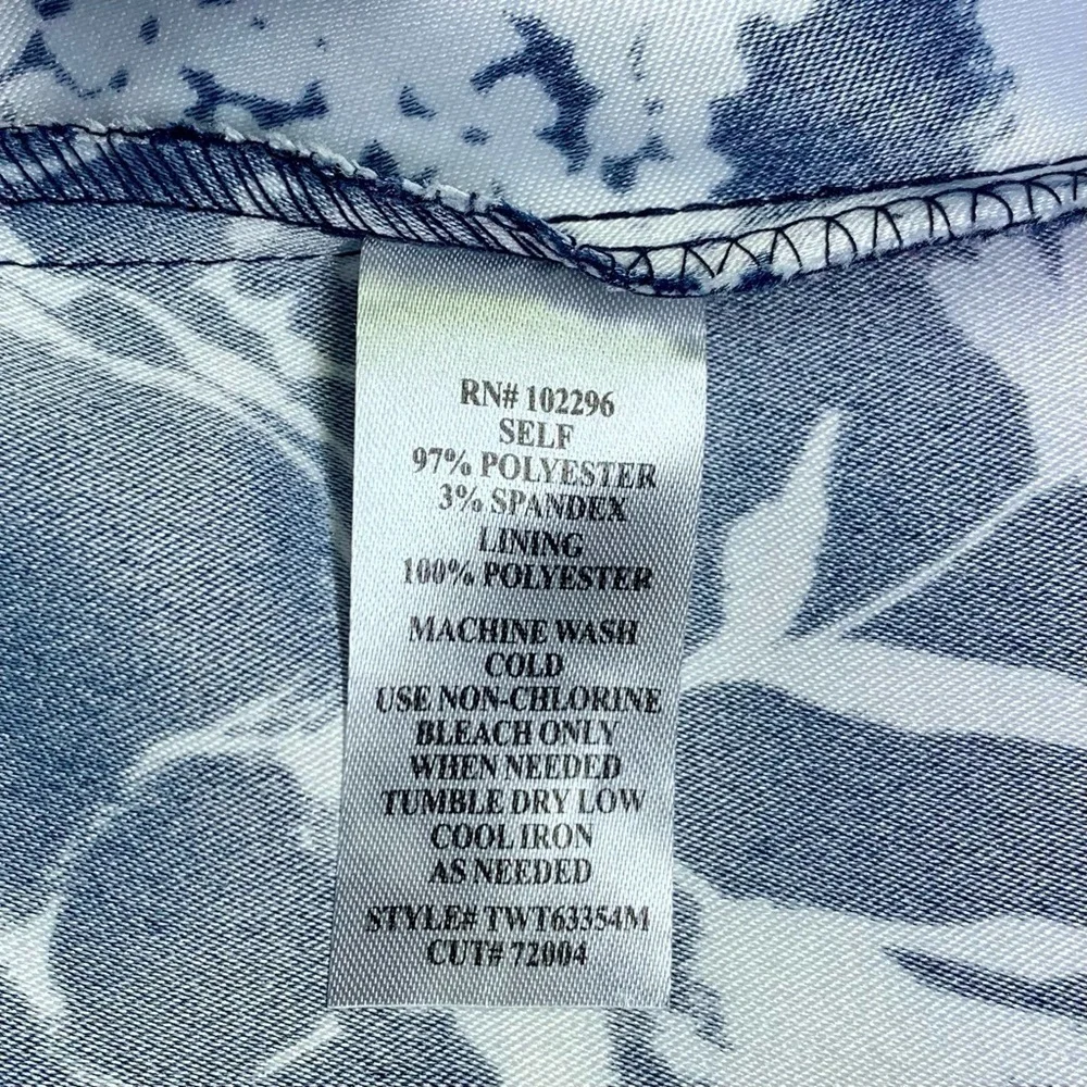 🌸 connected apparel Black & White Floral Dress, Size 14 💐 - Picture 4 of 8